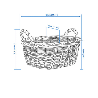 Wickerfield Wicker Basket Newborn Baby Gift Hamper Retail Display Basket