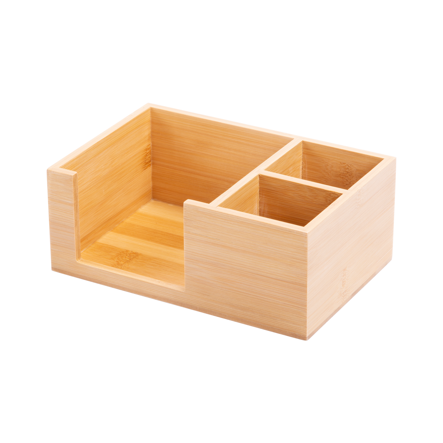 Bamboo Desktop Organiser - 3 Compartments