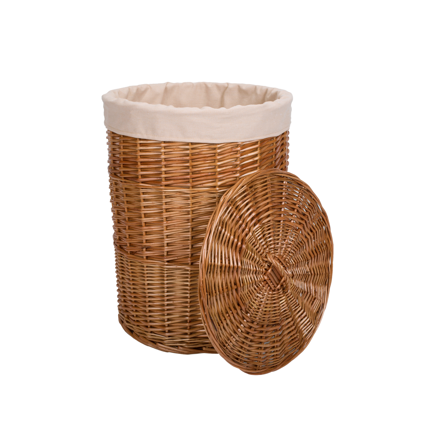 Double Steamed Round Laundry Basket with Lining