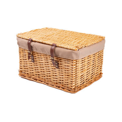 Light Steamed Hamper Basket with Lining