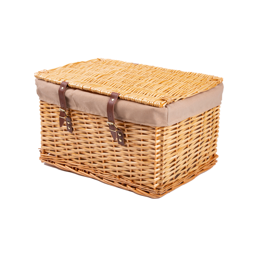 Light Steamed Hamper Basket with Lining