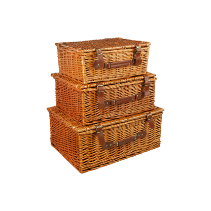 Light Steamed Wicker Hamper