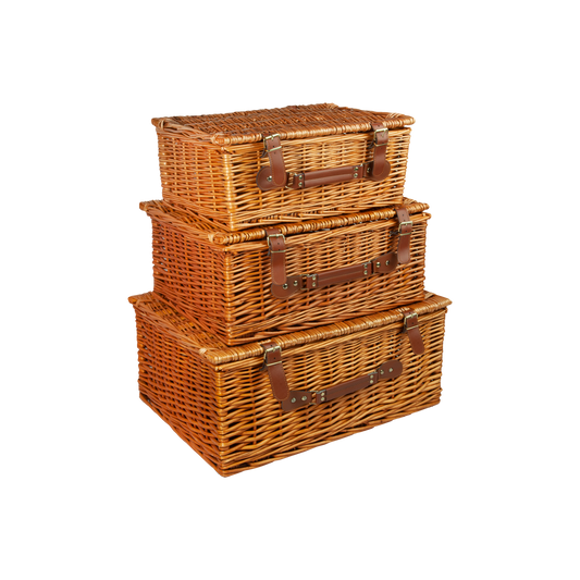 Light Steamed Wicker Hamper