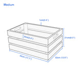 Sturdy Natural WoodenApple Crates Retail Display Shelf Box Gift Hampers