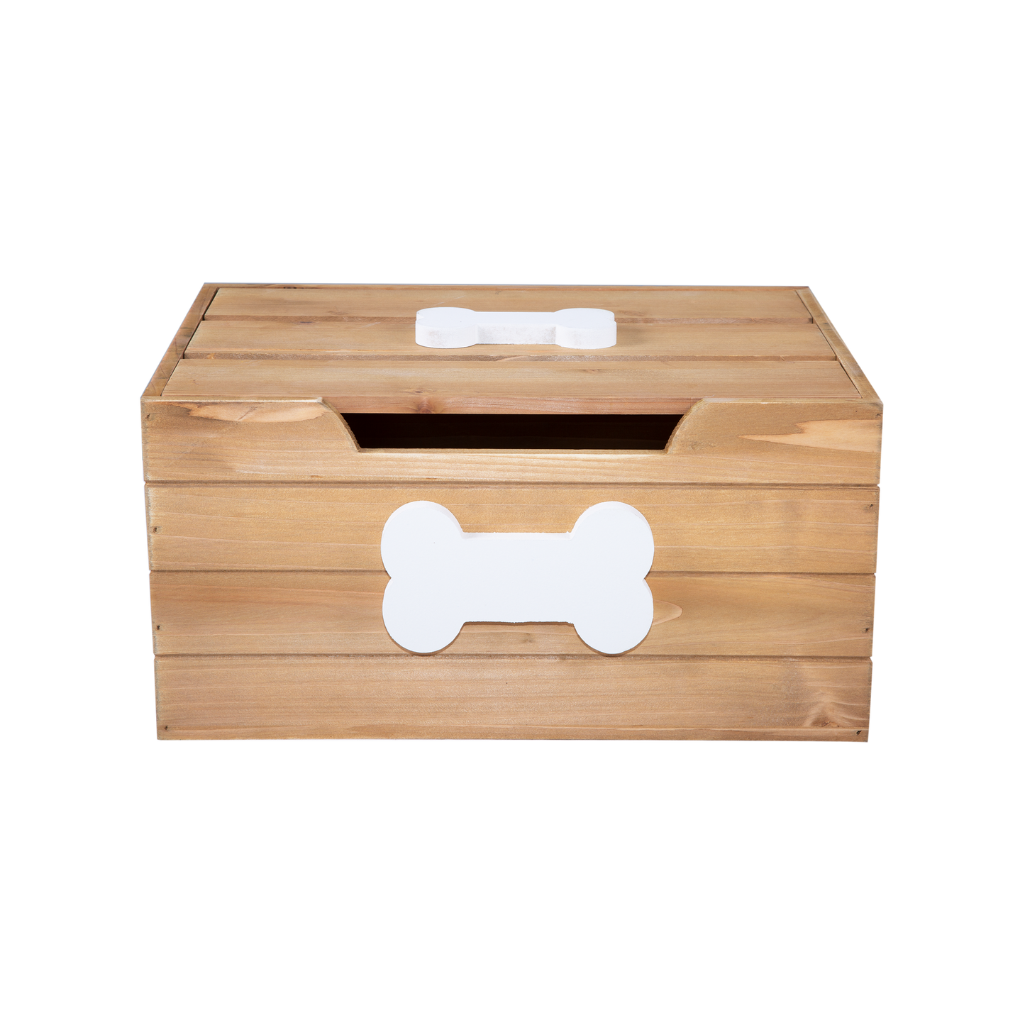 Oak Effect Dog Toy Storage Box