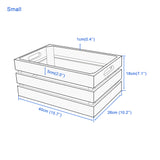 Sturdy Natural WoodenApple Crates Retail Display Shelf Box Gift Hampers