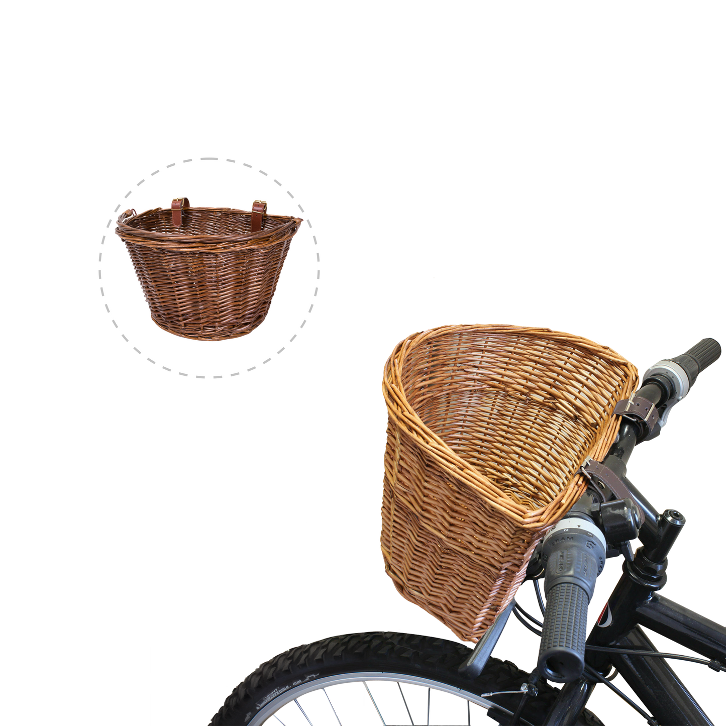 Steamed Wicker Bike Basket