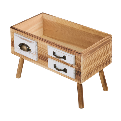 Wooden Crate with Stands