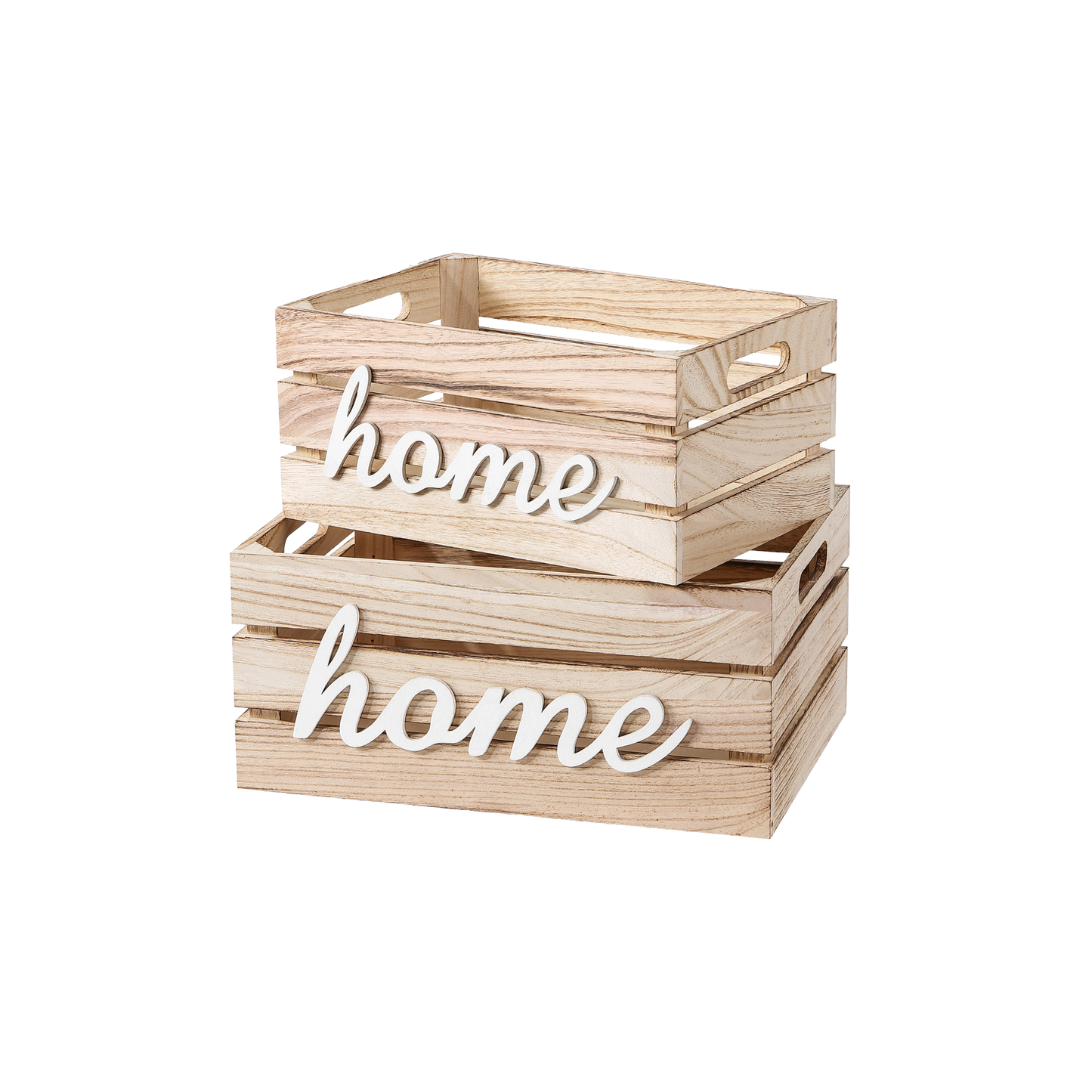 Unvarnished Home Storage Wooden Crate