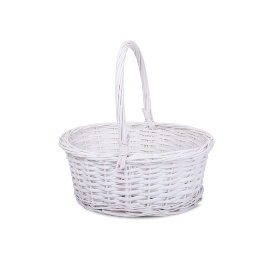 White Gift Basket Shopper