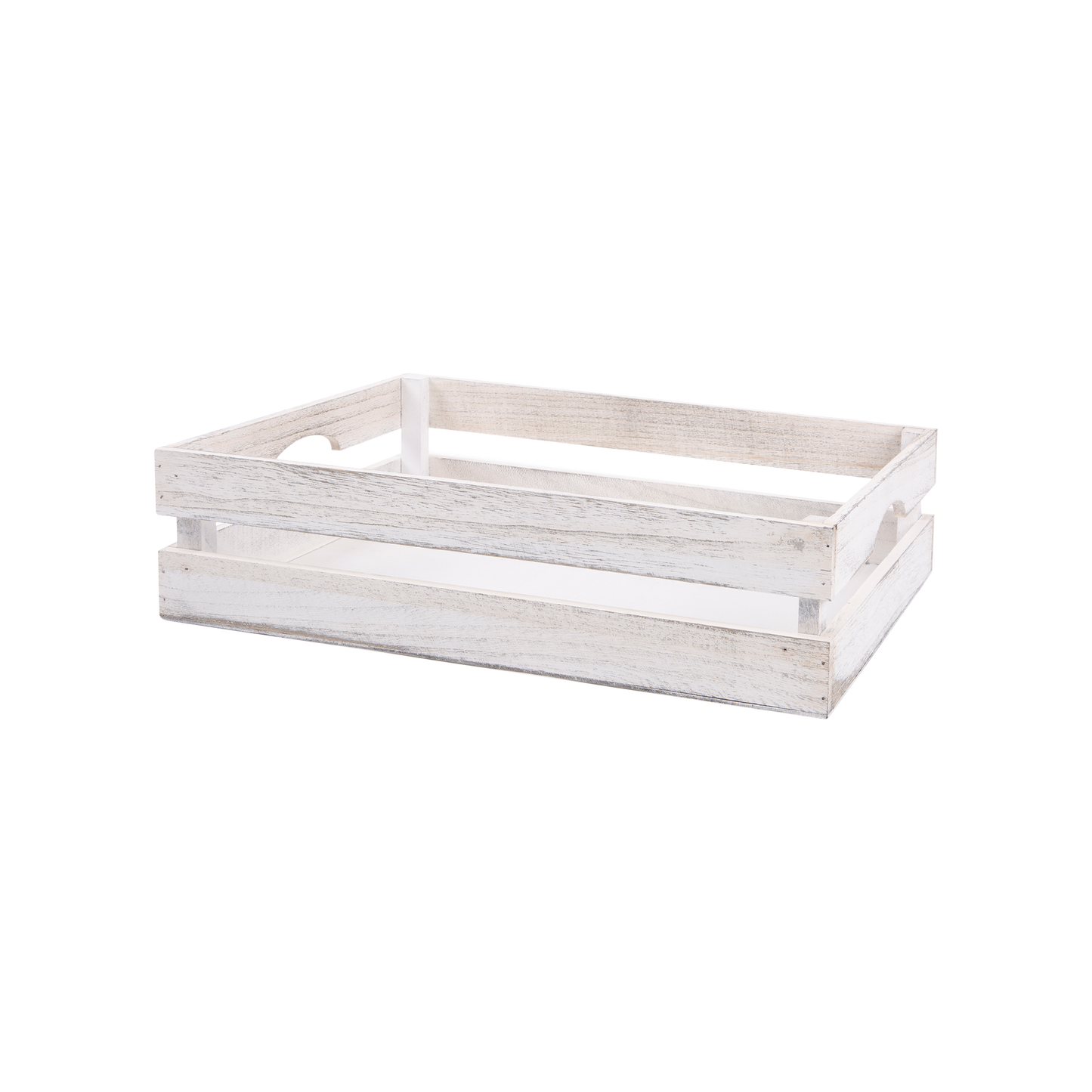 White Wash Wooden Packing Tray