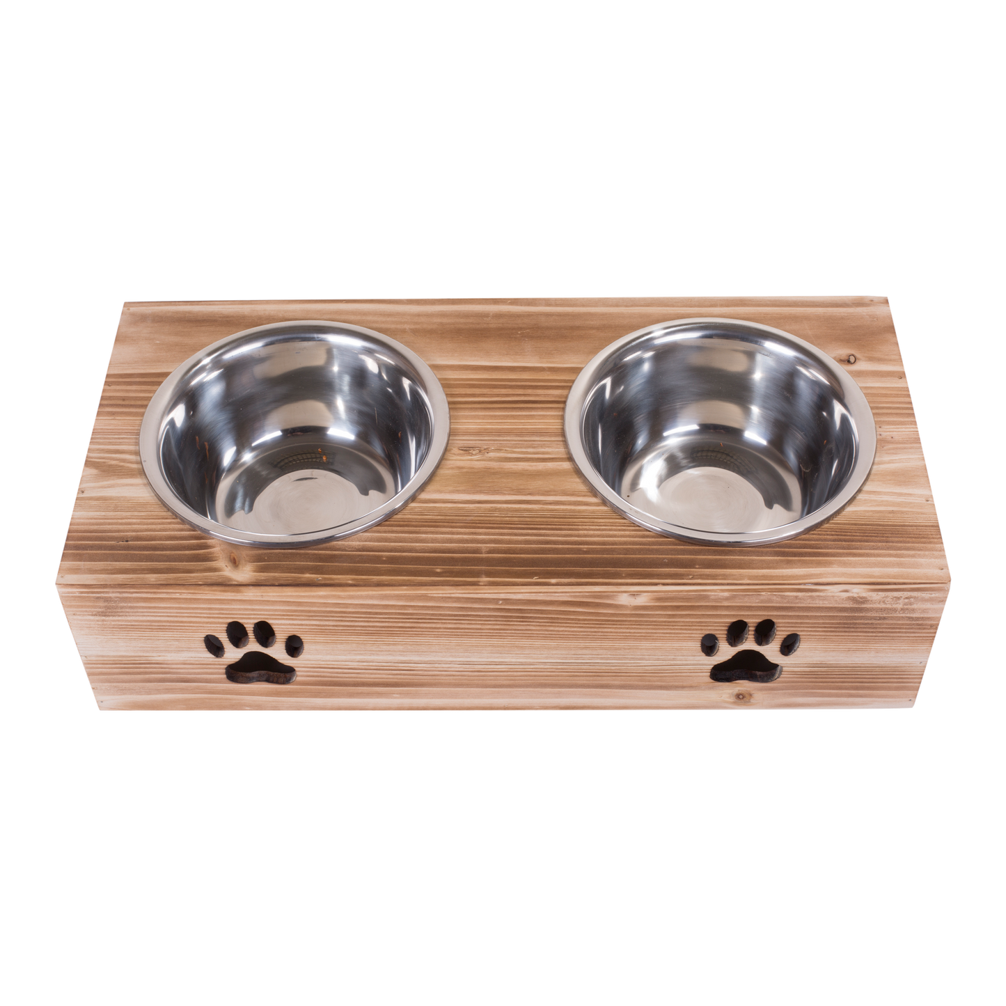 Wooden Dog Feeding Station