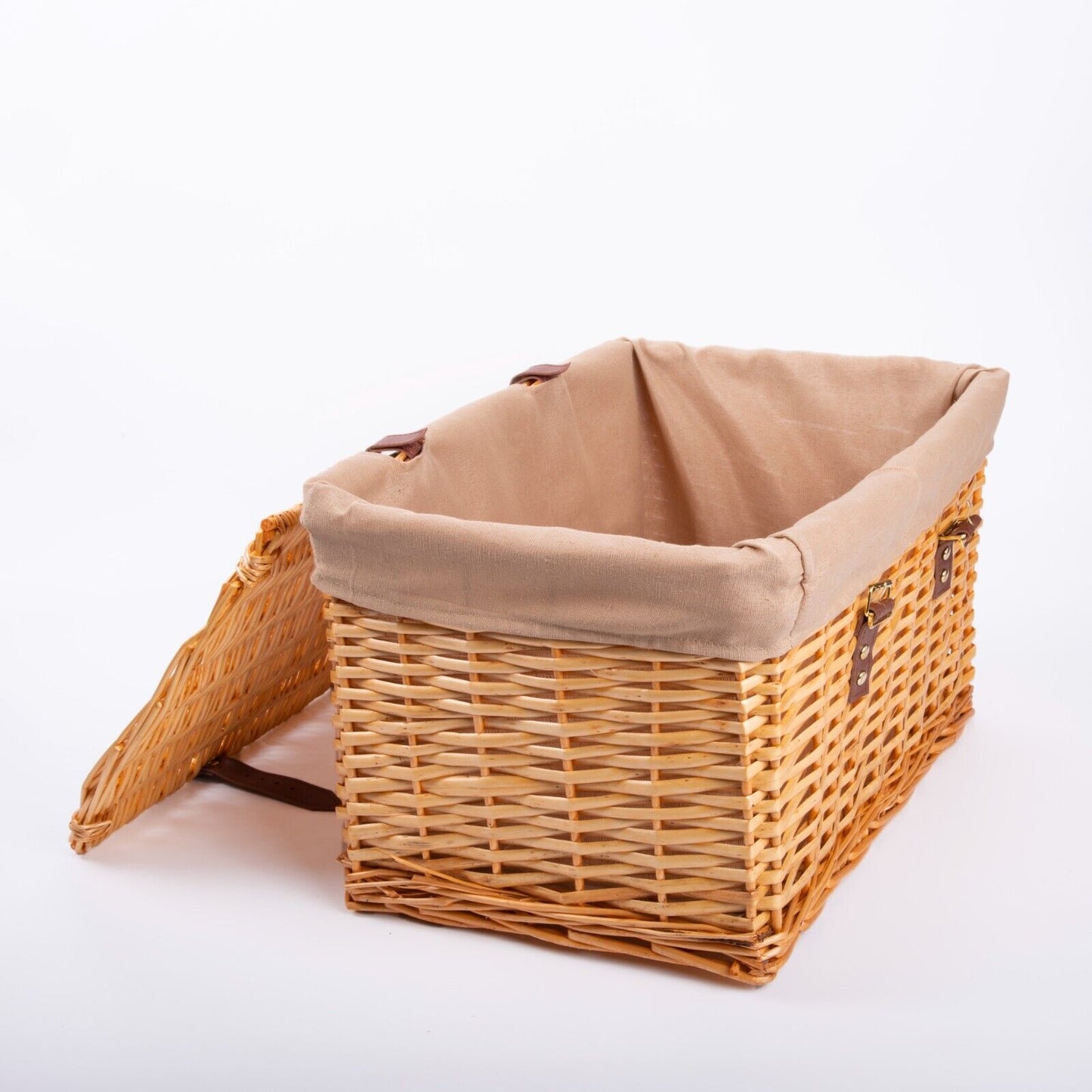 Luxury Wicker Trunk Wicker Storage Hamper With Lid With Liner Gift Hamper