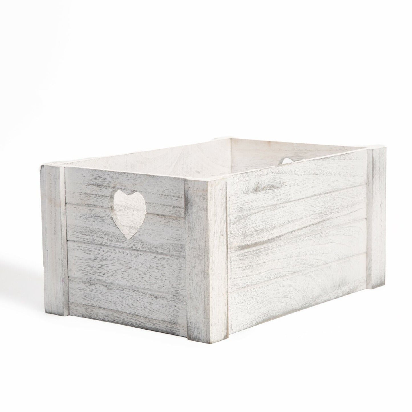 White Grey Wooden Crates Retail Display Shelve Storage Box Gift Hamper