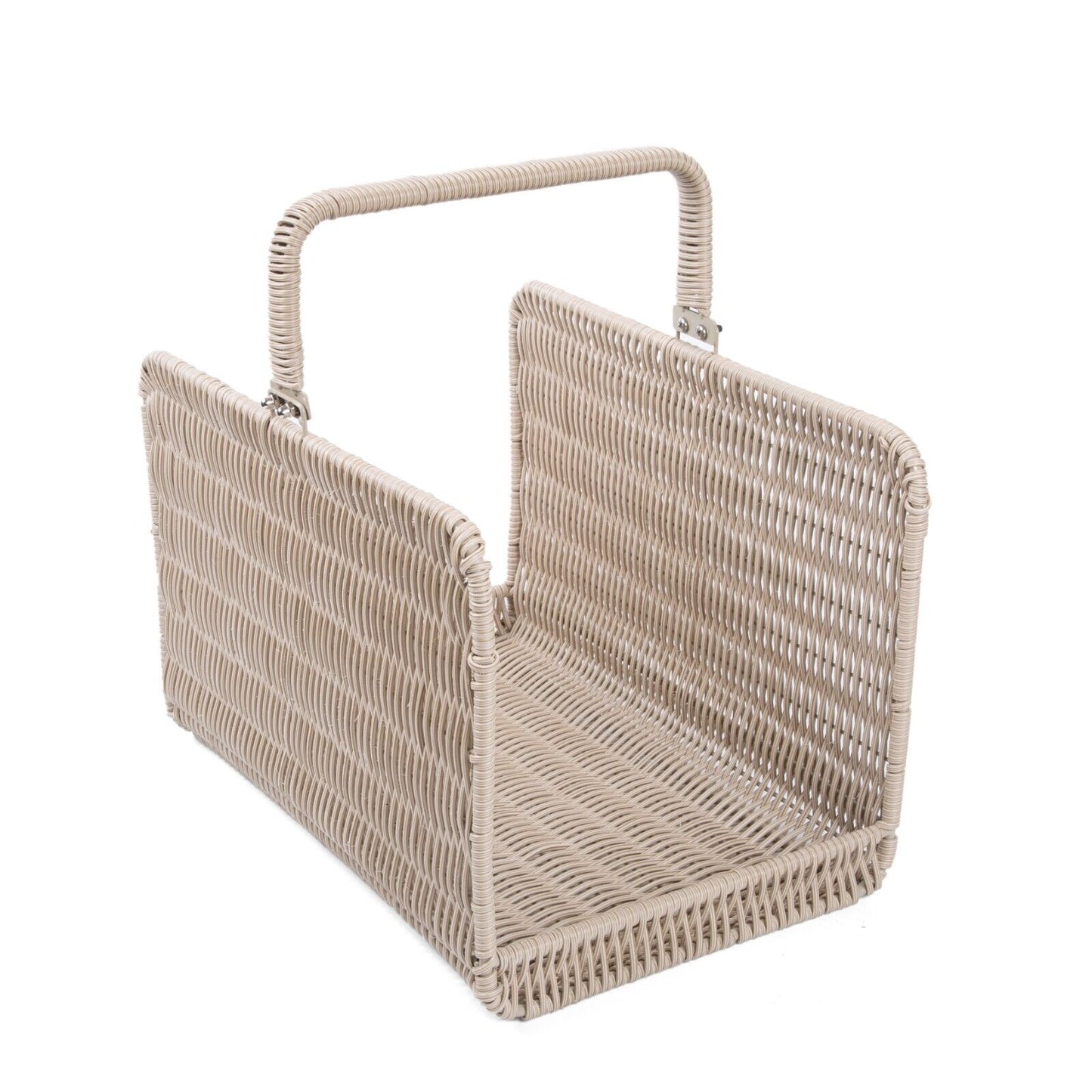 Rattan Heavy Duty Fireplace Log Basket Wood Basket Log Holder Blanket Basket