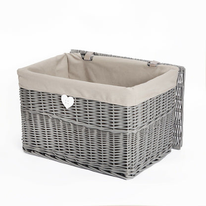 Wicker Trunk Baby Nursery Toys Blanket Storage Chest Basket Box