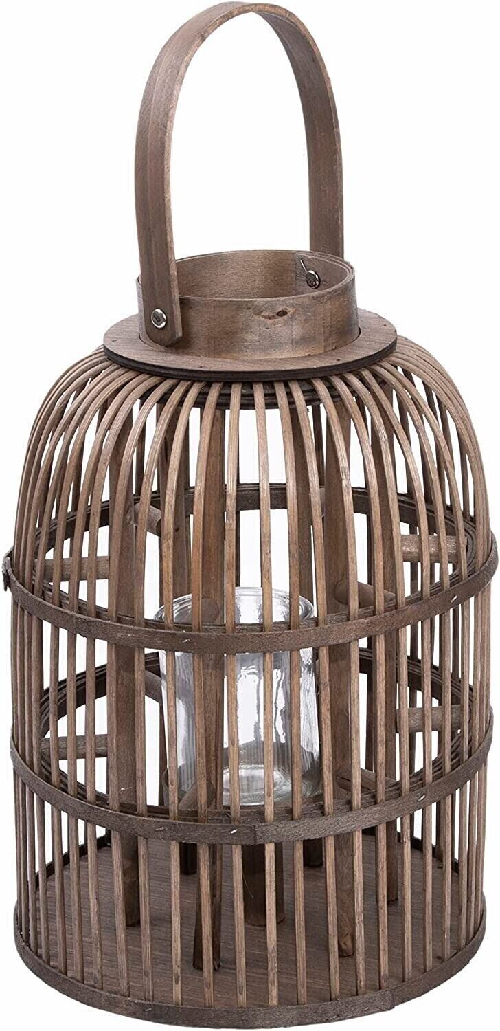 BH  Lantern With Candleholder Garden Lightning Table Lights Rattan