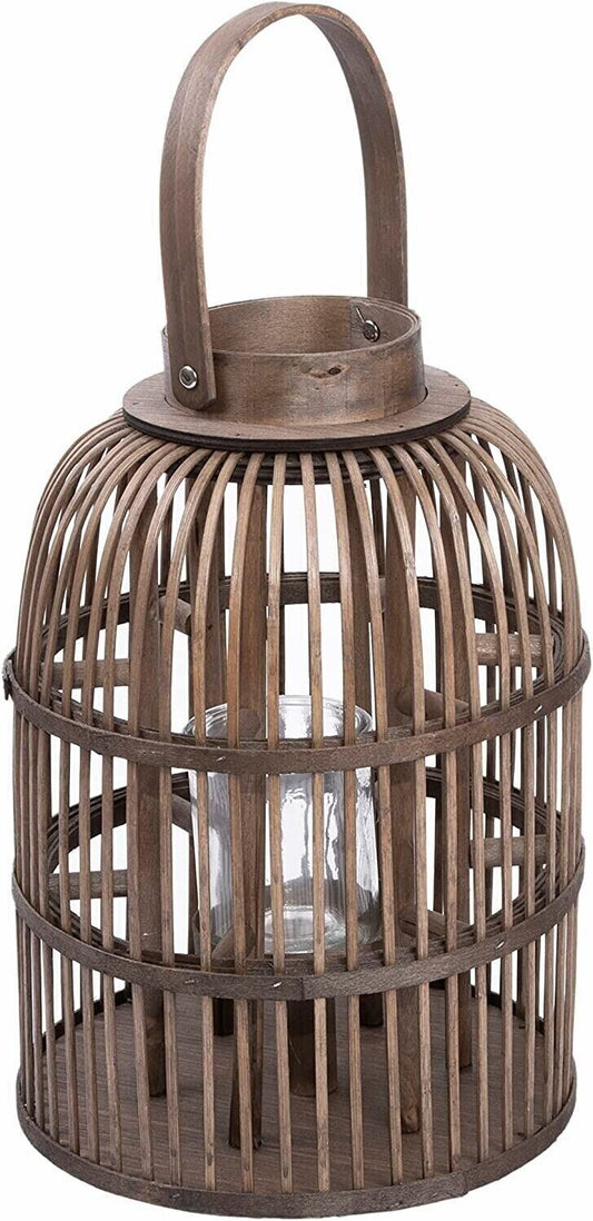 BH  Lantern With Candleholder Garden Lightning Table Lights Rattan