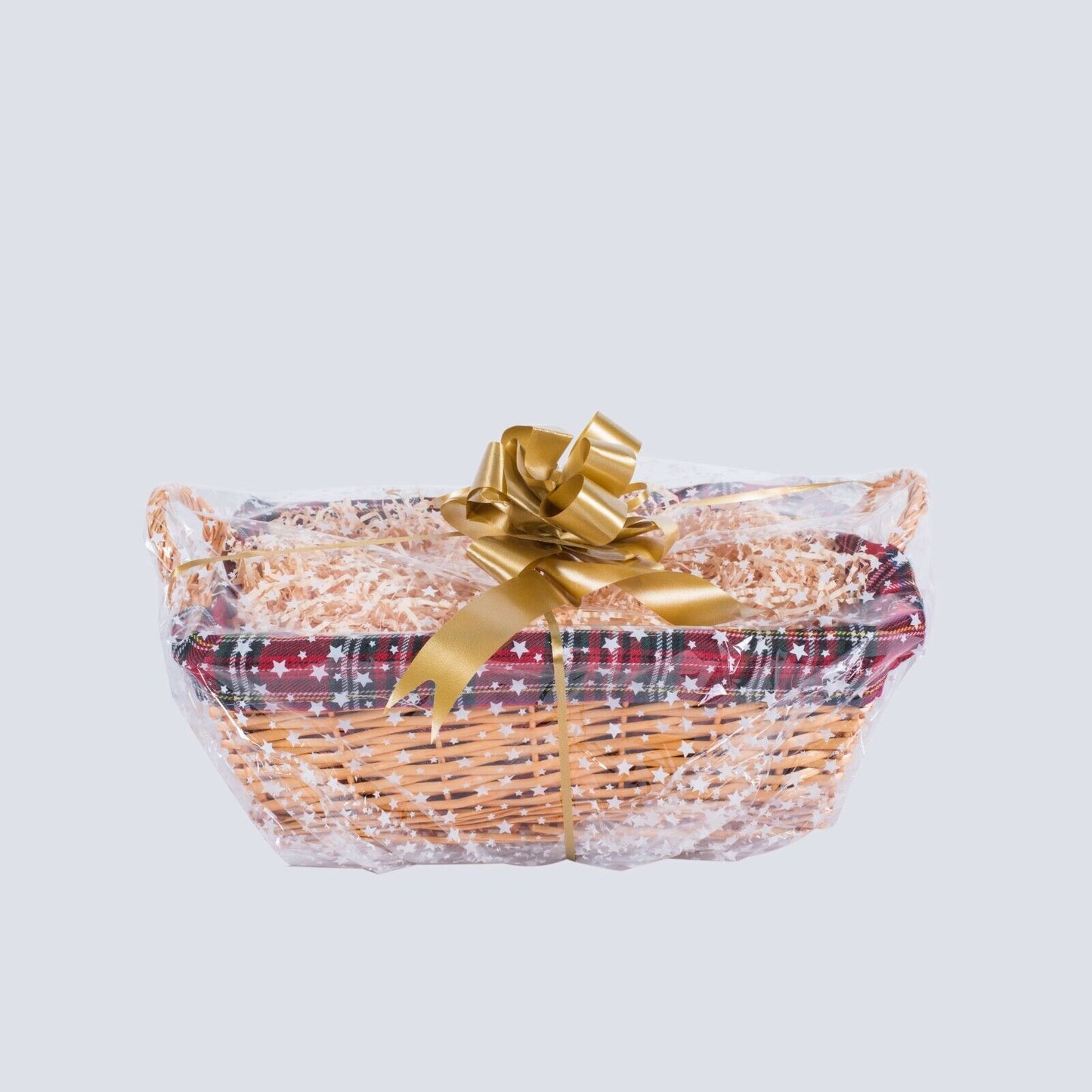 Traditional Rectangle Bread Wicker Basket Christmas Gift Hampers Retail Display