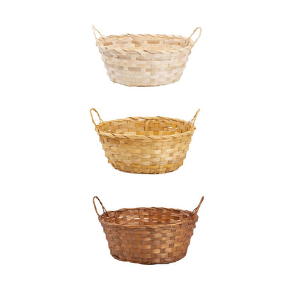 Bamboo Wicker Hampers With Handles Hampers Retail Display Tray Bread Basket