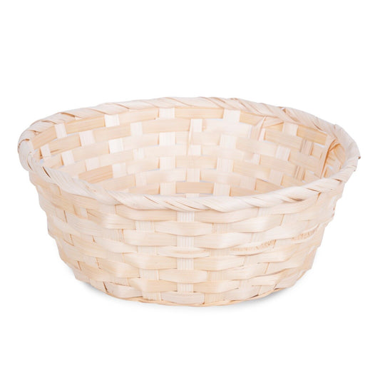 10 x Bamboo Bread Basket Food Storage Wicker Christmas Hamper Retail Display