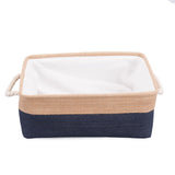 Denim & Linen Laundry Basket  Bag Kids Baby Toys Collection Bathroom Storage