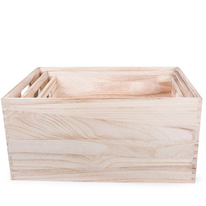 Shelf Wooden Crates Collection Home Storage Box Christmas Gift Hampers