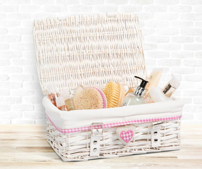 Wicker Storage Hamper With Lid With Liner Gift Hamper Wicker Basket Storage