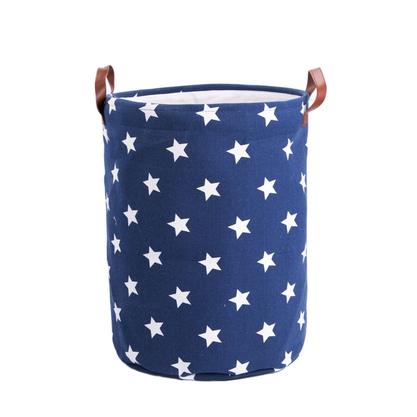 Star Pattern Fabric Laundry Hamper Laundry Bag Storage Box Wardrobe Organizer