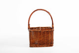 Wicker Wine Bottle Carrier Basket-4 Grids Gift Display Sauces Christmas Hampers