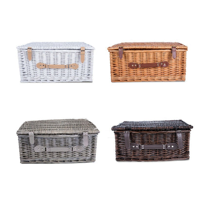 Various Colors Wicker Picnic Hamper Christmas Gift Hampers Shop Retail Display