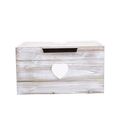 Heart Featured Premium Quality Wooden Box With Lid Xmas Gift Hampers Toys