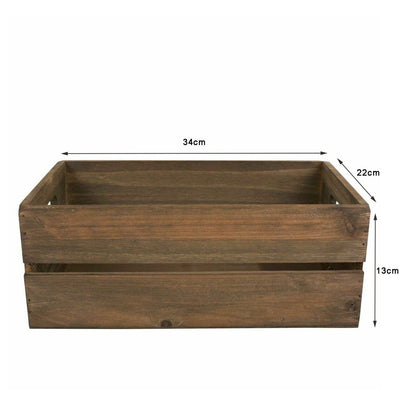 Bulk Vintage Wooden Storage Box Trunk Retail Display Chest Open Storage Box