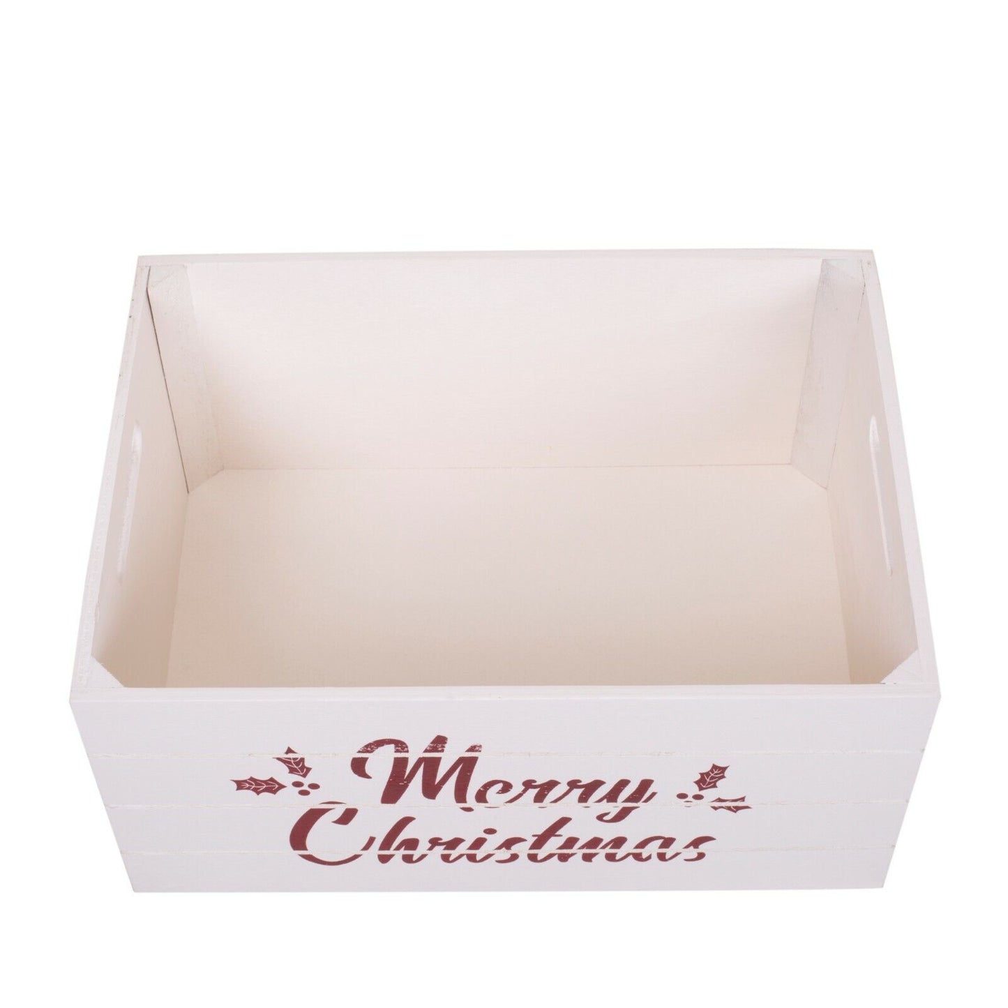 Christmas Edition Wooden Crates Retail Display Storage Box Gift Hamper Eve Box