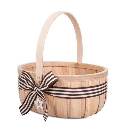 Christmas Gift Hampers Wedding Flower Basket with Bow Kid's Shopping Basket