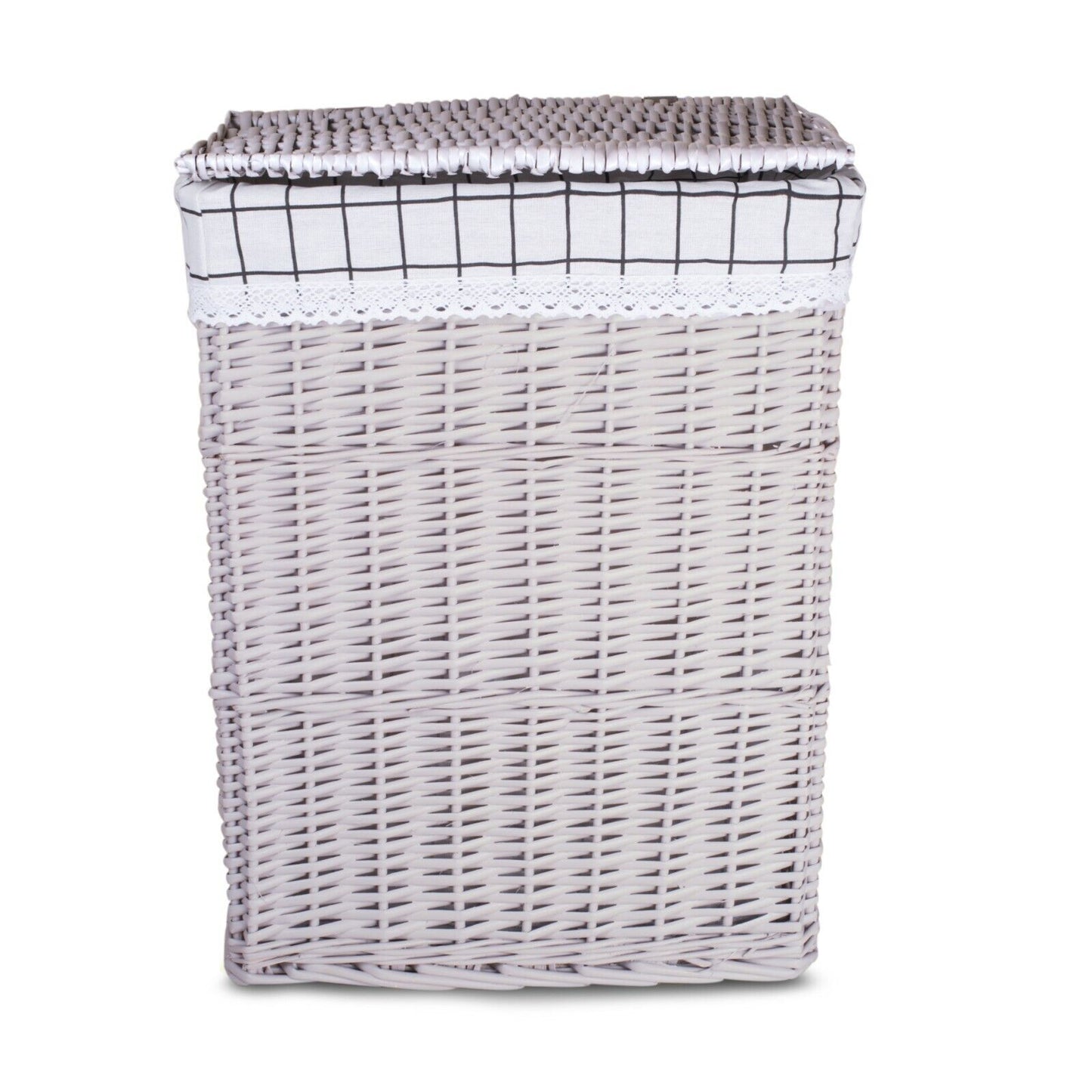 Light Grey Paint Range Home Bathroom Storage Wicker Basket Trunk Gift Hamper