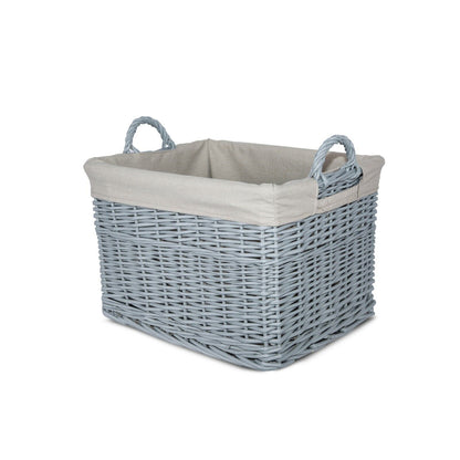 Premium Grey Paint Collection Home Bathroom Storage Wicker Basket Trunk Gift