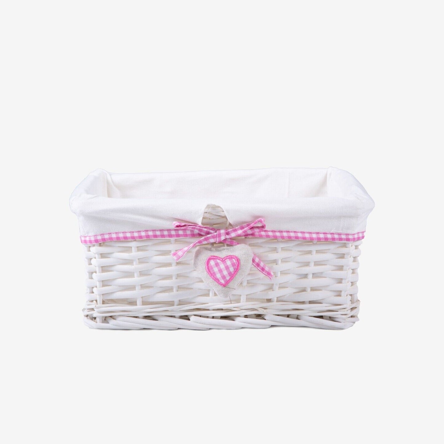 Natural Wicker Storage Gift Hamper Shelf Basket with Lining Gift Hampers Storage