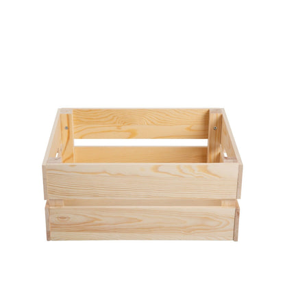 BH Flat Package Unpainted Wooden Storage Box Organiser For Toys Tools Kitchen