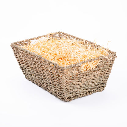 Seagrass Woven Storage Basket With Handle Shelve Basket Gift Basket Hamper