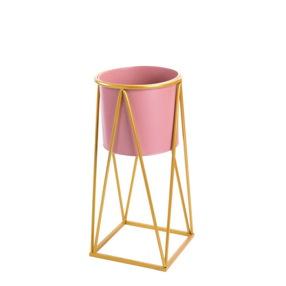 Metal Planter Stand With Plant Pot Flower Pot for Indoor Balcony Planter