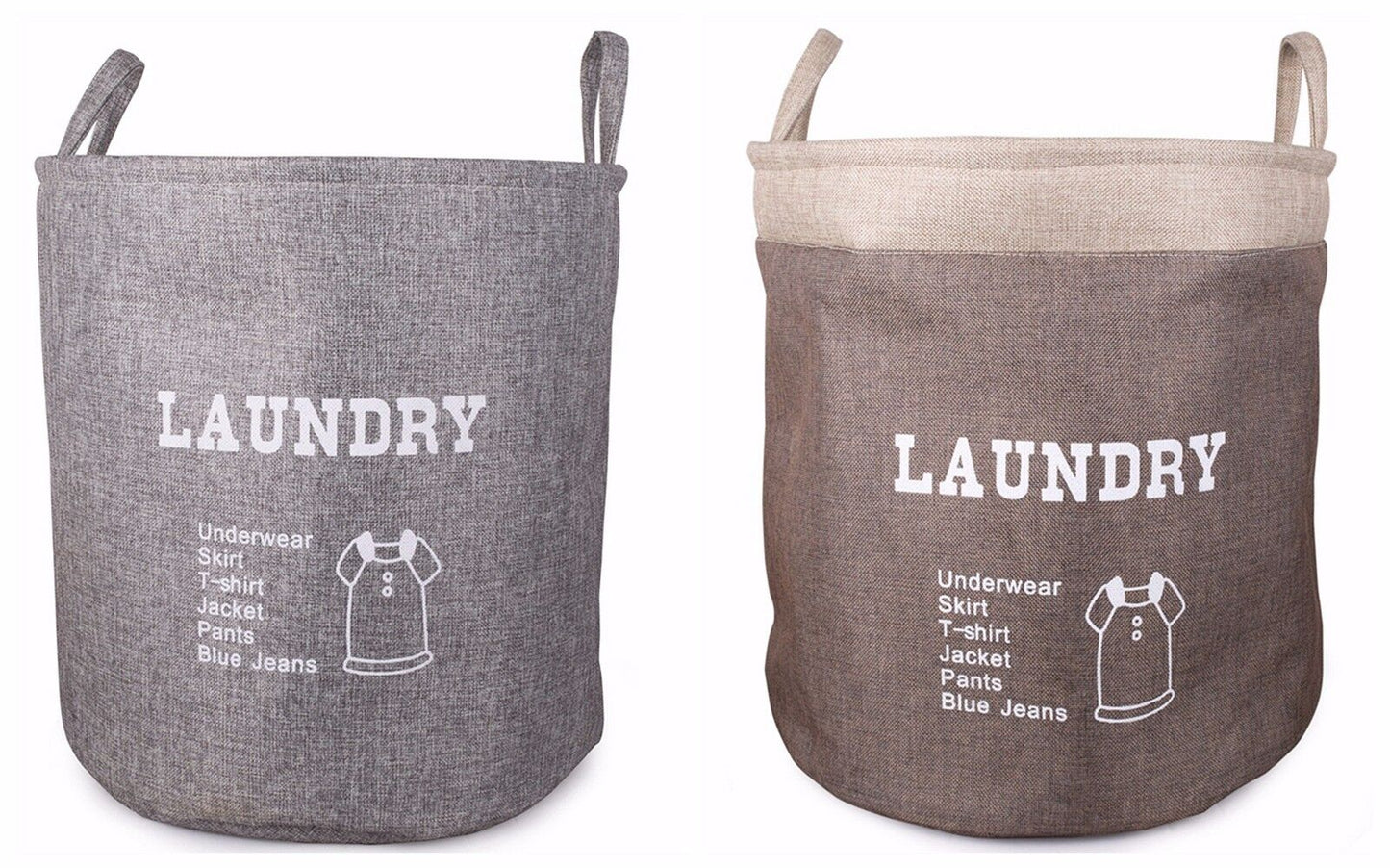 Cloth Laundry Basket Storage Box Bag Kids Baby Toys Collection Bathroom Bedroom