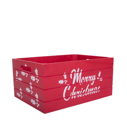 Christmas Edition Wooden Crates Retail Display Storage Box Gift Hamper Eve Box