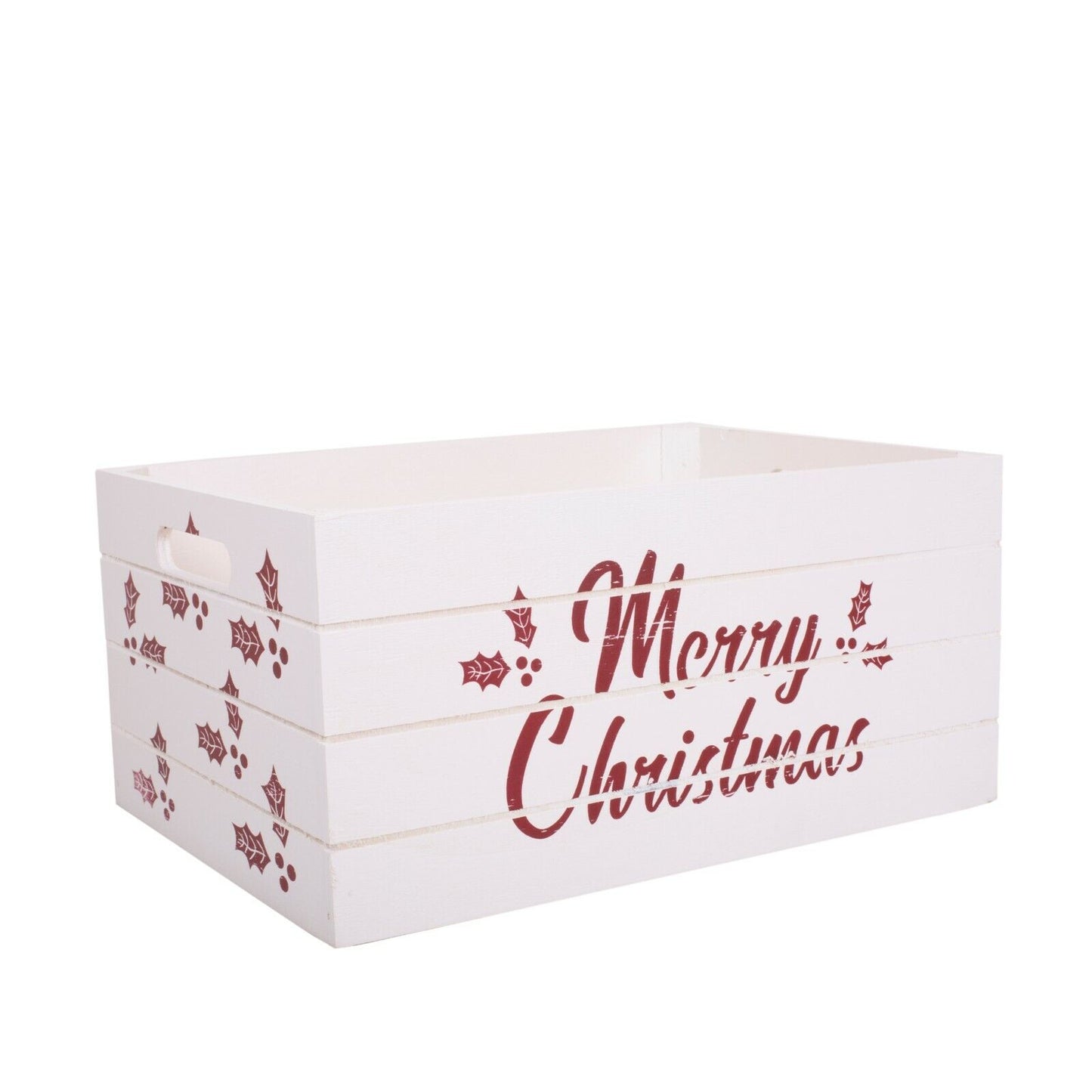 Christmas Edition Wooden Crates Retail Display Storage Box Gift Hamper Eve Box