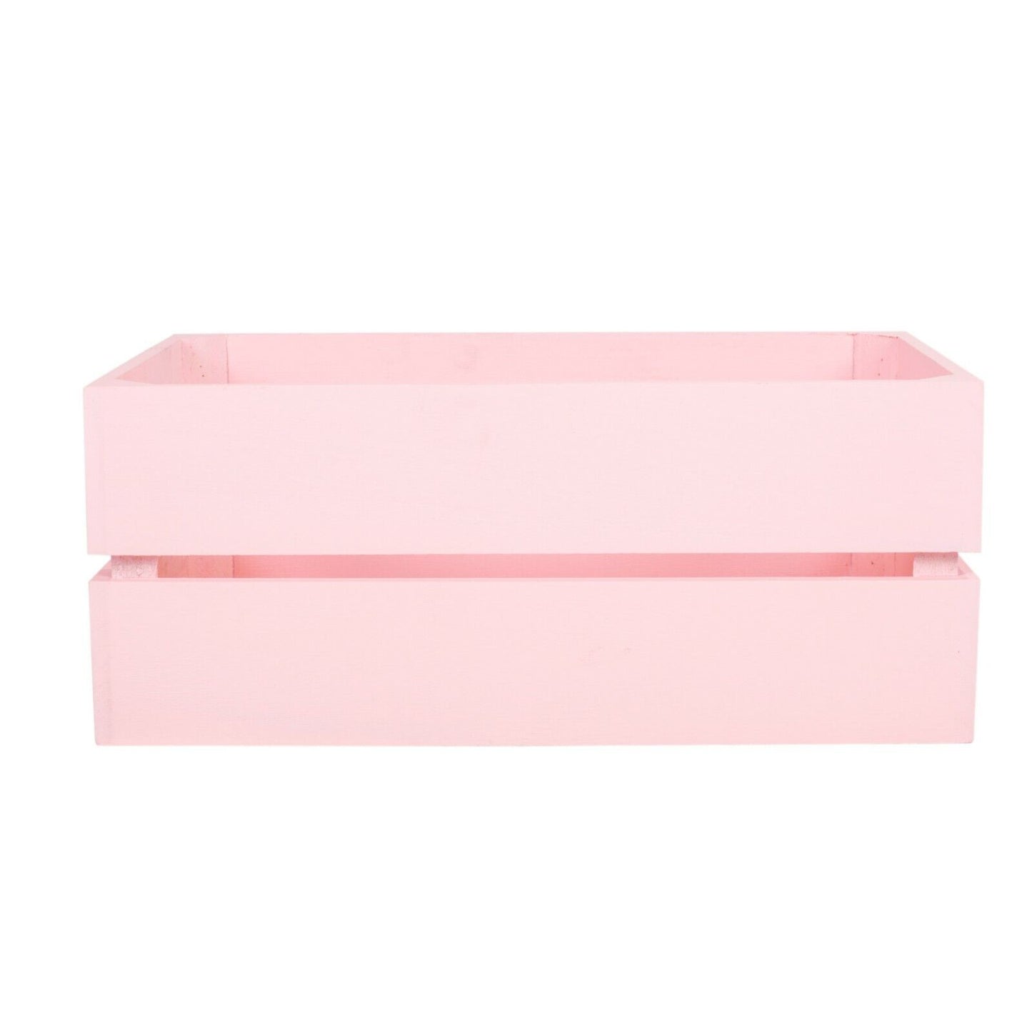 Pink/Blue Wooden Crates Retail Display Storage Box Toy Collection Gift Hamper