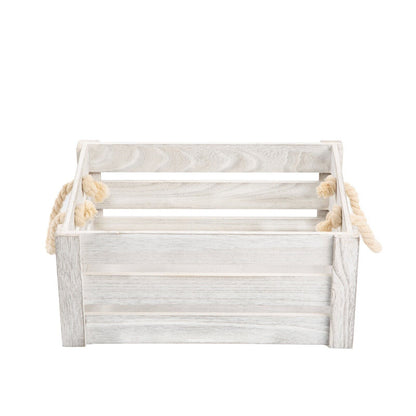 New Rope Handle Display Storage Wooden Crates shelve Box Christmas Gift Hampers