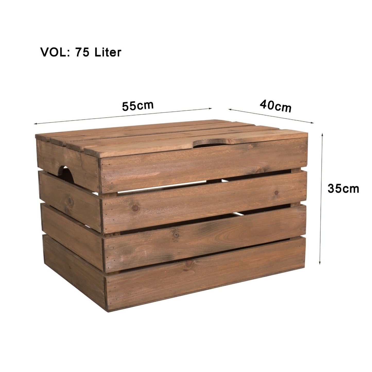 Bulk Vintage Wooden Storage Box Trunk Retail Display Chest Open Storage Box