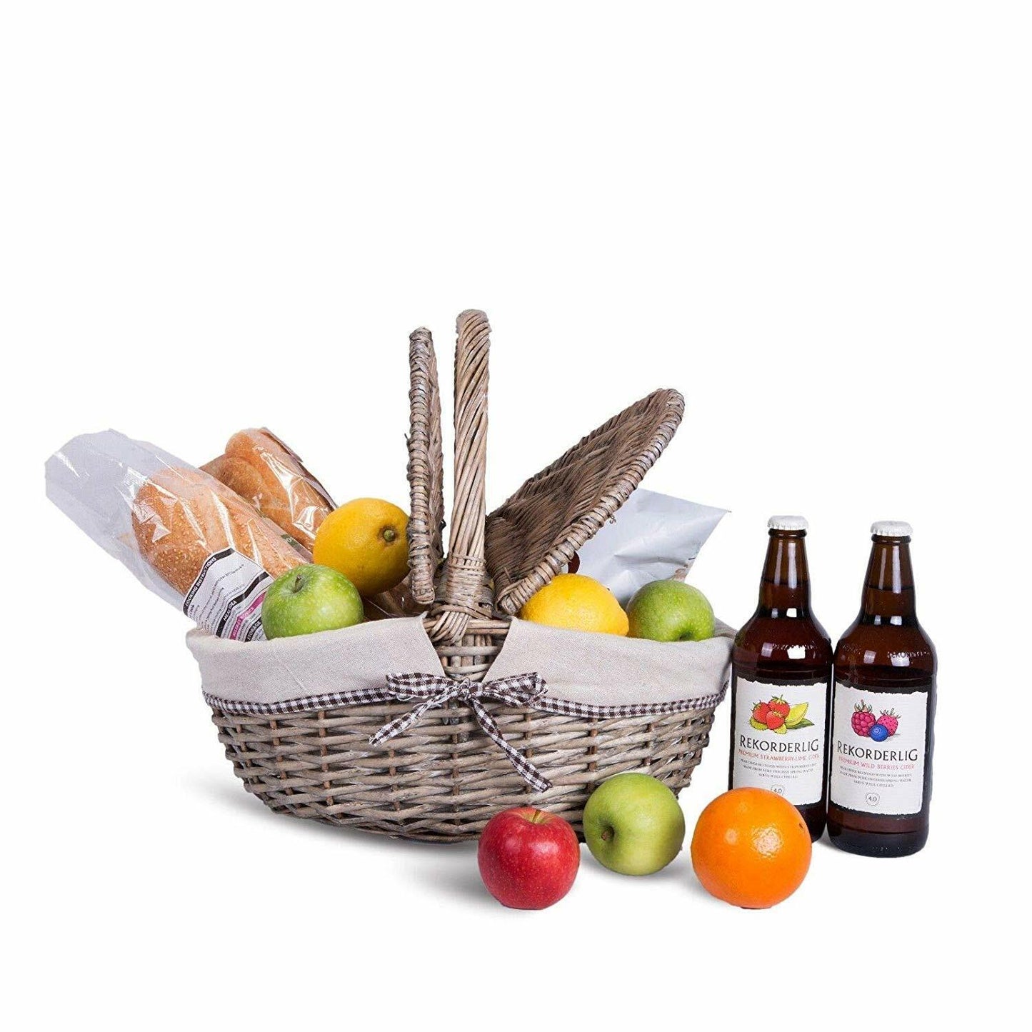 Traditional Two lids Picnic Baskets Shopping Hampers Wedding Decoration