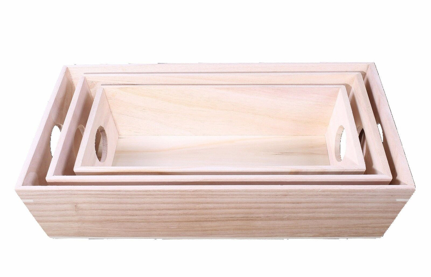 Wooden Serving Tray Crates Retail Display Christmas Gift Hamper Breakfast Tray