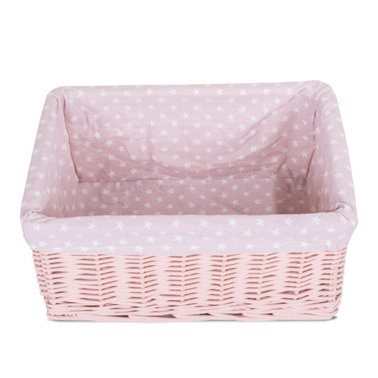 Colorful Painted Nursery Baby Room Wicker Storage Basket New Born Gift Hamper